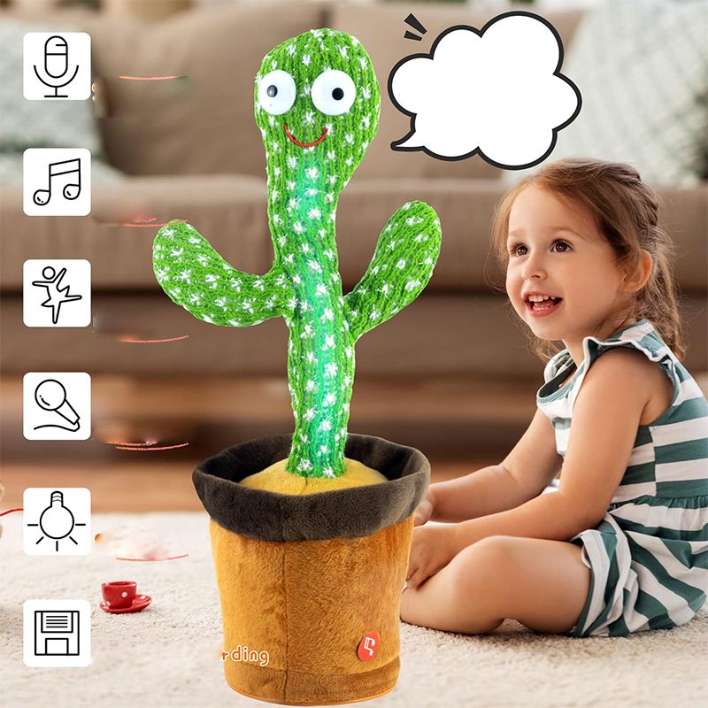 NYS Life Dancing Cactus Talking Cactus Soft Plush Toy, 4 of 6