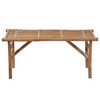 vidaXL Garden Bench Natural bamboo Bamboo - 3 of 4