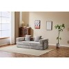 COMHOMA Floor Couch, Compression Sofa, Convertible Floor Sofa Bed with Pillow Back Support Armrest, for Living Room, Bedroom - 3 of 4