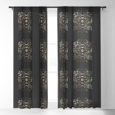 Faux Leather Ds Target, Black Faux Leather Curtain Panels