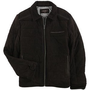 Tasso Elba Mens Pontenza Suede Quilted Jacket - 1 of 1