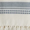 Split P Kyla Marine Blue Woven Towel Set of 2 - 3 of 3