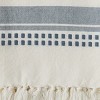 Split P Kyla Marine Blue Woven Towel Set of 2 - image 3 of 3