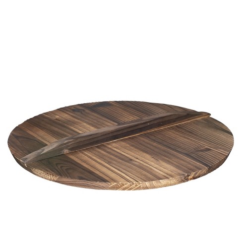 Bruntmor 14 Wooden Wok With Round Natural Lid : Target