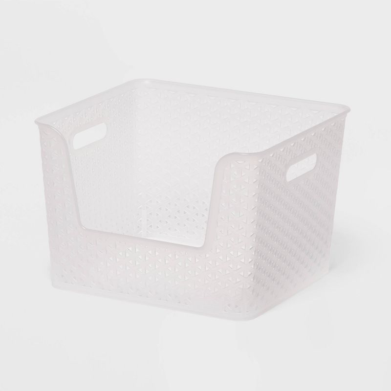 Y-Weave Easy Access Decorative Storage Basket Translucent - Brightroom&#8482;, 1 of 7