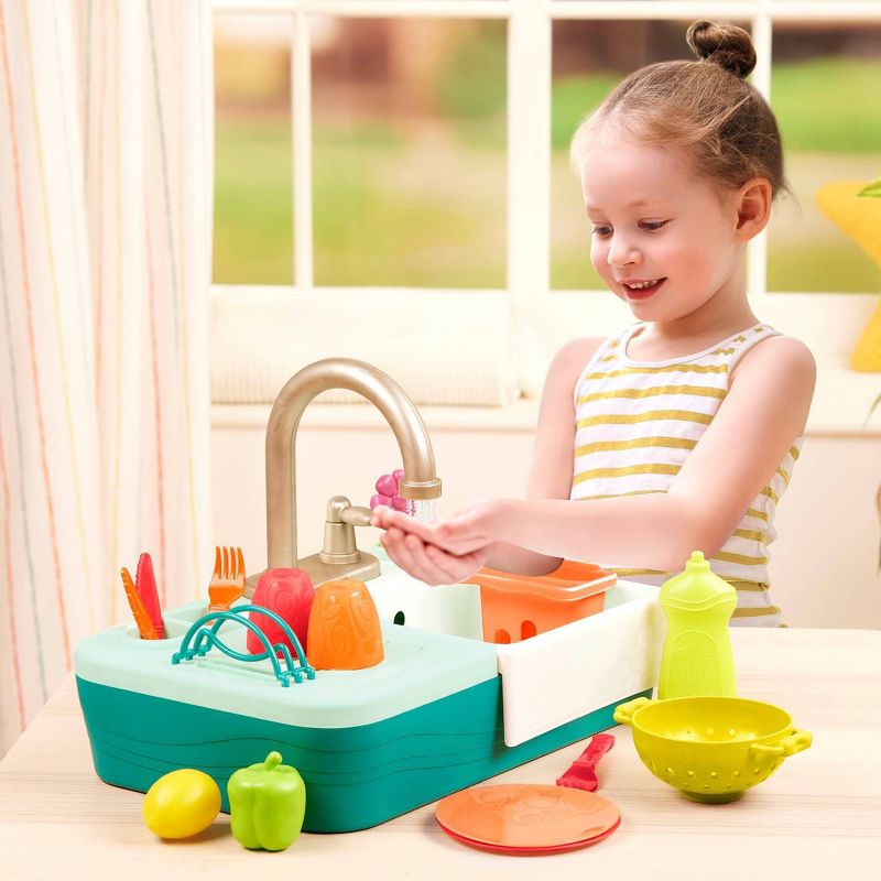 B. toys Kitchen Sink Play Set - Splash-n-Scrub Sink, 3 of 18
