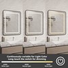 Lighted Medicine Cabinet with Mirror Wall Mounted Bathroom Mirror with Storage - 4 of 4