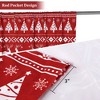 Christmas Tree and Deer Design Xmas Curtains Velvet Room Darkening Window Drapes - 2 of 4