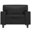vidaXL Sofa Chair Black 23.6 in. Faux Leather - 3 of 4