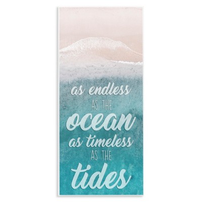 Stupell Industries Timeless As Tides Beach Phrase, 7" x 17"