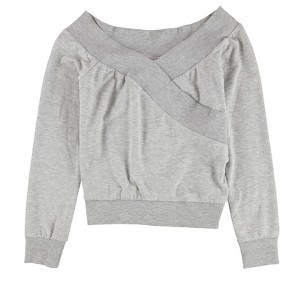 bar III Womens Off The Shoulder Sweatshirt - 1 of 2
