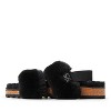 EZ Feet Women's Genuine Shearling Slingback Sandal - image 3 of 4