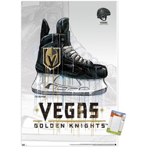 Trends International NHL Vegas Golden Knights - Drip Skate 20 Unframed Wall Poster Prints - 1 of 4