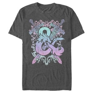 Men's Dungeons & Dragons Pastel Rainbow Logo T-Shirt - 1 of 4