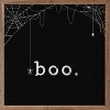 Kendrick Home White Boo Spiderweb Wall Art Black - 2 of 4