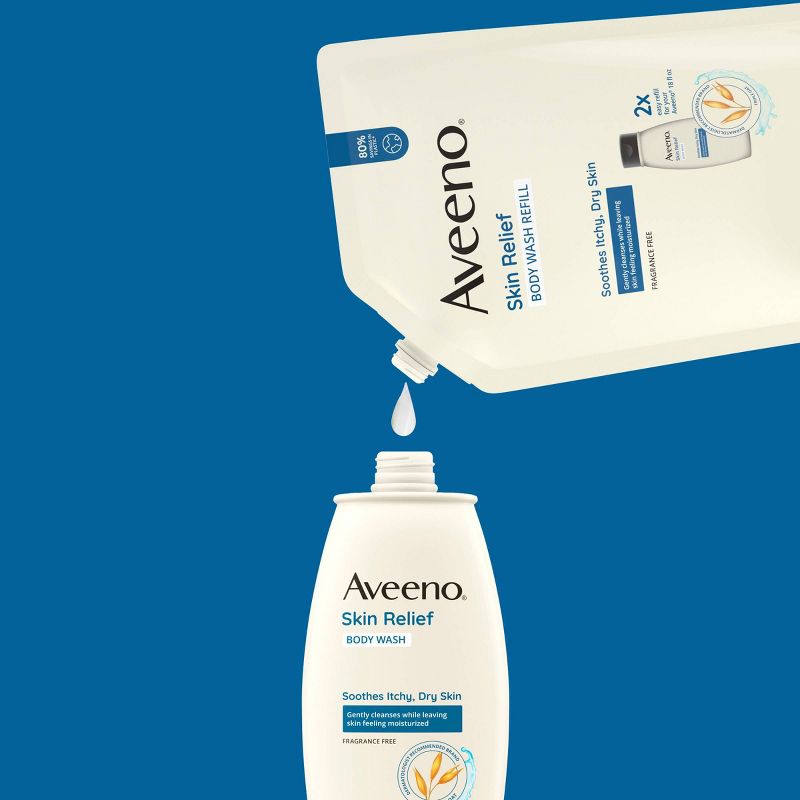 Aveeno Skin Relief Body Wash Refill - 36 fl oz, 3 of 6