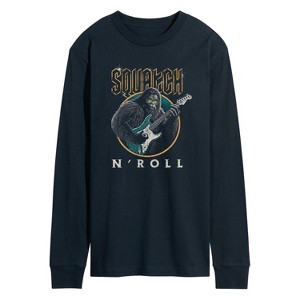 Men's - Instant Message - Squatch N Roll- Men's Long Sleeve Graphic T-Shirt Long Sleeve Graphic T-Shirt - 1 of 4
