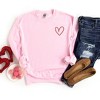 Simply Sage Market Women's Graphic Sweatshirt Embroidered Hand Drawn Heart LC - 3 of 4