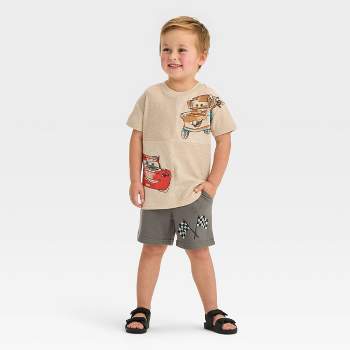 Grayson Mini Toddler Boys' French Terry Lightning Bolt Shorts - Off-white :  Target