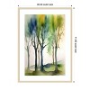 Amanti Art Watercolour Trees 1 by Sally Ann Moss Wood Framed Wall Art Print - 4 of 4