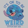Womens Lilo & Stitch It's Ok to Be Weird Stitch Day 626 T Shirt - 2 of 4