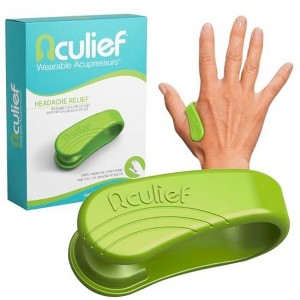 Aculief Acupressure Headache, Migraine, Tension Relief Wearable – Supporting Acupressure Relaxation - 1 Pack (Regular, Green) - 1 of 4
