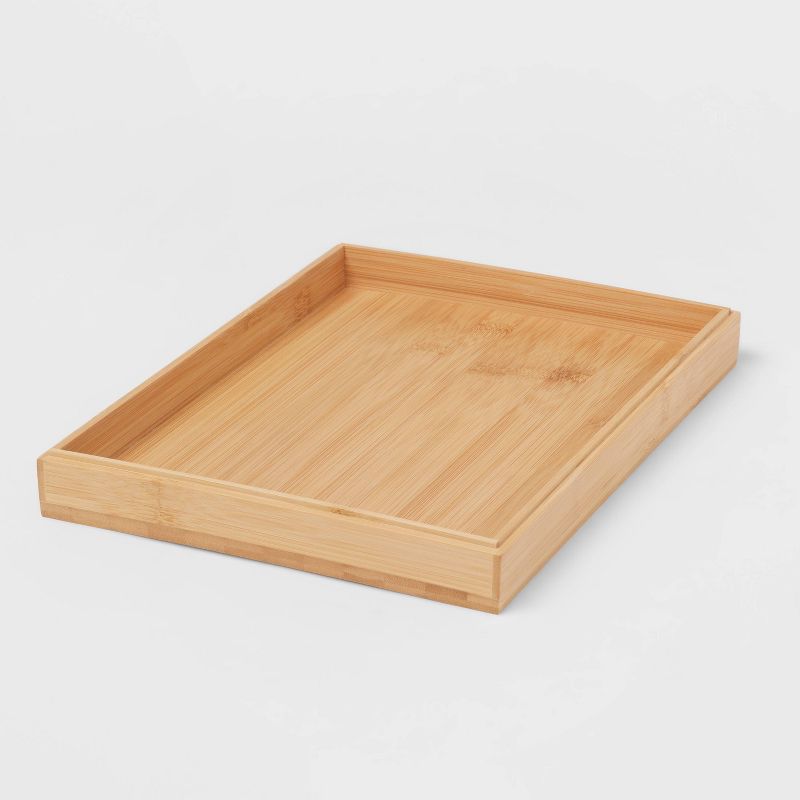 9" x 12" Stackable Bamboo Accessory Tray - Brightroom™, 1 of 6