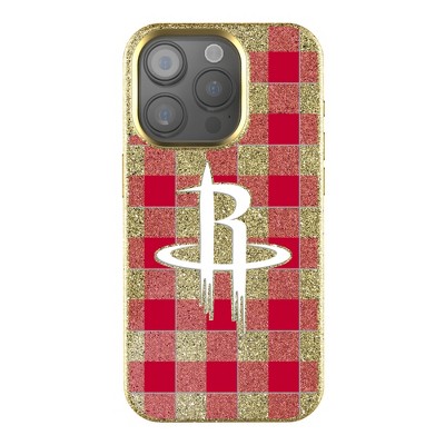 Keyscaper NBA Western Conference Teams Plaid Gold Bling Cell Phone Case for Apple iPhone