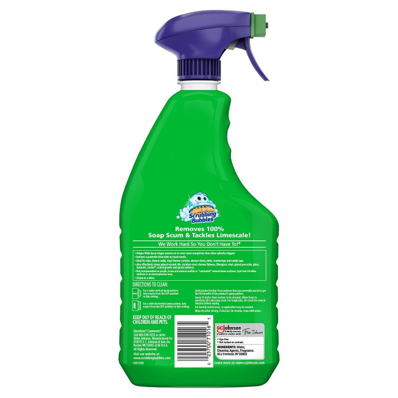Scrubbing Bubbles Rainshower Scent Mega Shower Foamer Bathroom Cleaner Spray - 32oz, 4 of 14