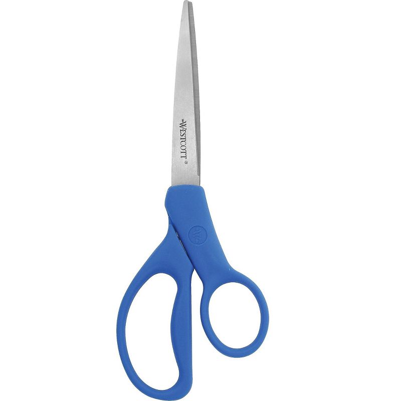 Westcott Preferred Line Stainless Steel Scissors 8" Long Blue 41218, 3 of 4