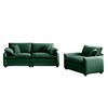 2-Piece Corduroy Sofa Set with 1-Seater and 3-Seater, Cloud-Like Comfort, Flexible Combination - 4 of 4