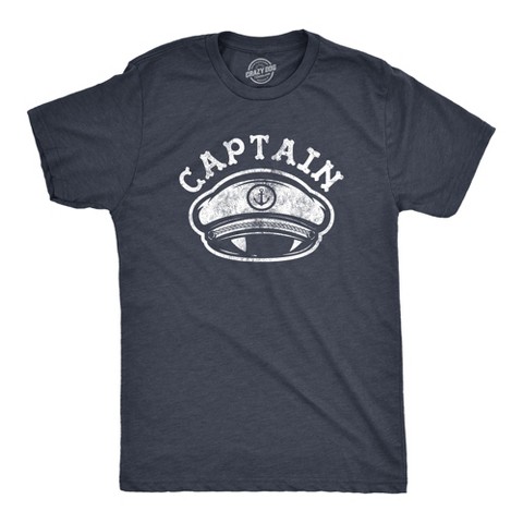 Мужские футболки Crazy Dog T-Shirts, Inc. Mens Captain T Shirt Funny Boating Ocean First Mate Cruise Party Summer Vacation Tee - Crazy Dog Men's T Shirt For Summer Vacation Navy XL