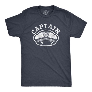 Mens Captain T Shirt Funny Boating Ocean First Mate Cruise Party Summer Vacation Tee - Crazy Dog Men's T Shirt - 1 of 4