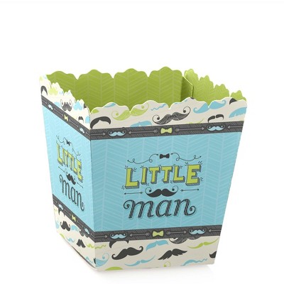 Big Dot of Happiness Dashing Little Man Mustache Party - Party Mini Favor Boxes - Baby Shower or Birthday Party Treat Candy Boxes - Set of 12