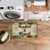 Stupell Industries Thankful & Blessed Sunflowers Printed Anti-Fatigue Floor Mat, design by Kim Allen, 30"x18" - 3 of 4