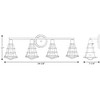 Progress Lighting Gauge 4-Light Bath Vanity in Graphite with Glass Shade - 2 of 2