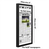 Americanflat 11x22 Newspaper Frame with Polished Plexiglass - Soho Collection - Gallery Style Deep Molding Frame for Wall Display - Black - 2 of 4
