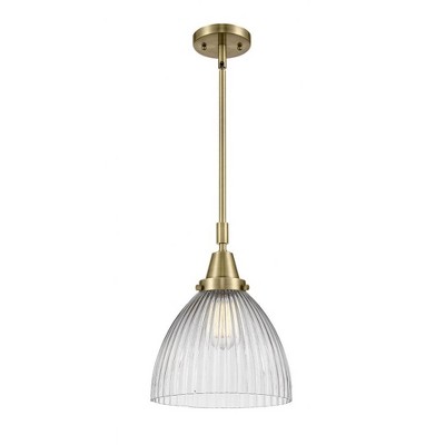 Seneca Falls - 1 Light Stem Hung Mini Pendant In Traditional Style-13.13 Inches Tall and 9.5 Inches Wide