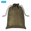 Unique Bargains Cotton Linen Bank Coin Change Bag with Drawstring 6 Pcs - 3 of 4