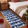 Rugs Washable for Christmas Home Decor Indoor Non Slip Carpet Soft Low Pile with Xmas Tree Reindeer Snowflake for Living Room - 2 of 4