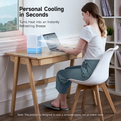 HiCOZY White and Blue Portable Air Cooler with Humidifier