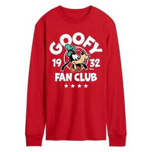Men's - Disney - Goofy Fan Club Long Sleeve Graphic T-Shirt - 1 of 2