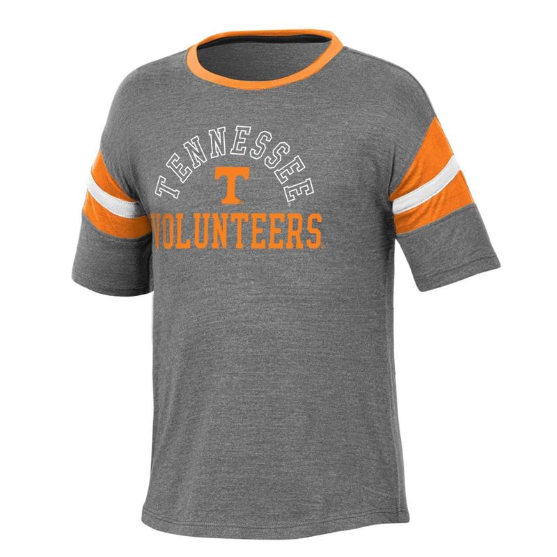 NCAA Tennessee Volunteers Girls&#39; Short Sleeve Striped Shirt, 1 of 4