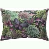 Manual Woodworks and Weavers Succulent Pillow – Dark Botanical 18x13 Climaweave Cushion - 3 of 3