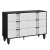 Modern Farmhouse Wood Storage Cabinet with Metal Handles, Drawer Rattan Dresser,Chest of Drawers Closet Organizers for Bedroom,Living Room - 3 of 4
