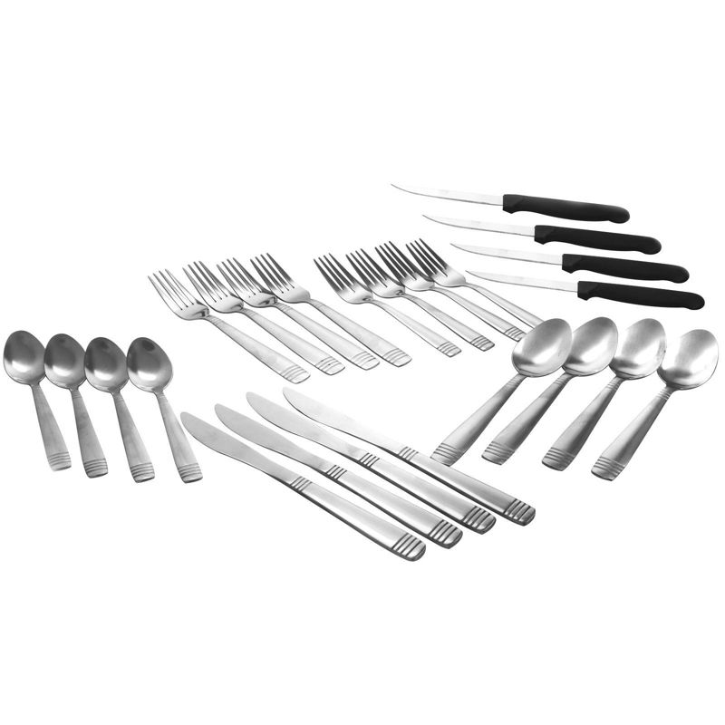 Gibson Home 24pc Stainless Steel Palmore Plus Silverware Set, 2 of 5