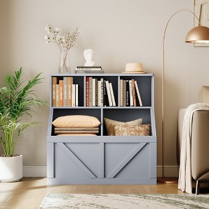 Kid's Toy Storage Organizer, Toy Storage Cabinet with Toy Shelf,Toddler Bookshelf,Kids Bookshelf and Toy Storage,Playroom,Nursery,Classroom,Daycare - 1 of 4