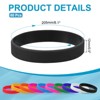 Unique Bargains Sports Party Games Fashion Silicone Bracelet Wristbands 60 Pcs - 2 of 4
