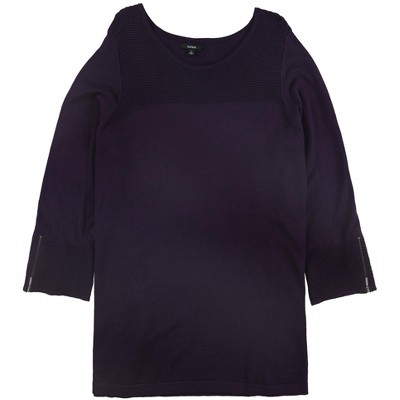 Alfani Womens Ribbed Tunic Sweater