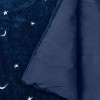 Glow in the Dark Stars Sleeping Bag Navy - Pillowfort™ - image 4 of 4